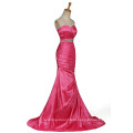 Grace Karin Red and Silver Color Long Mermaid Prom Dresses Strapless Sweetheart Dresses Evening CL2289-1